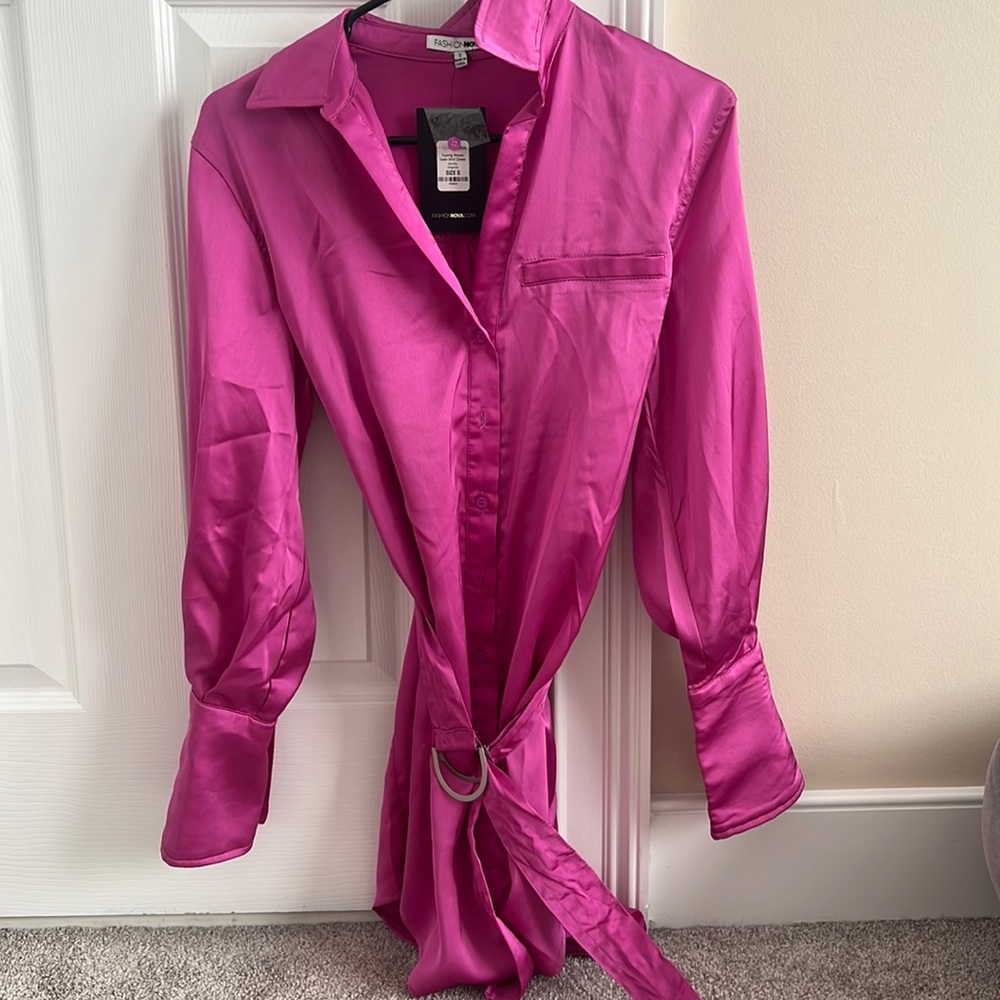 Fashion nova shirt dress